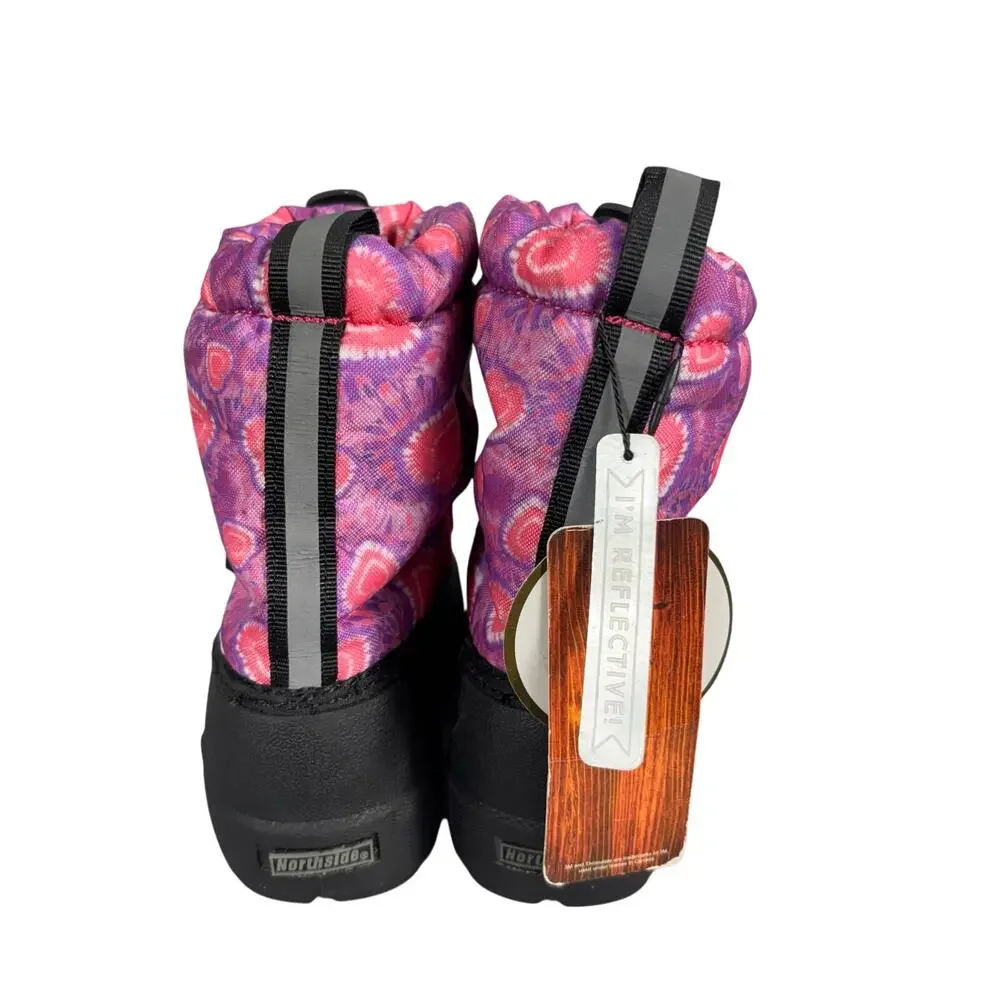 Northside Toddler Snow Boots Size 8 Pink Purple Thinsulate Snowcore NWT